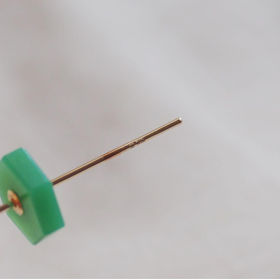 Hirotaka（ヒロタカ）　SPEAR（スピア） ピアス/クリソプレーズ