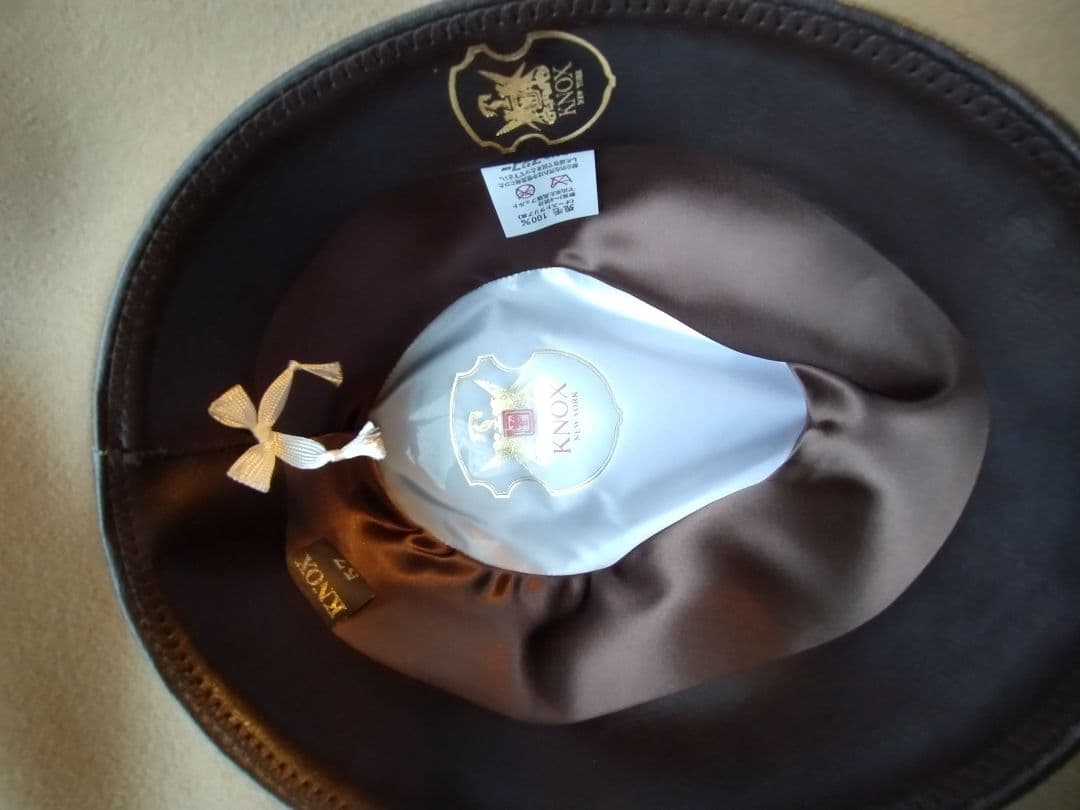 銀座トラヤ帽子店のハット/KNOX/ビンテージ/兎毛100％