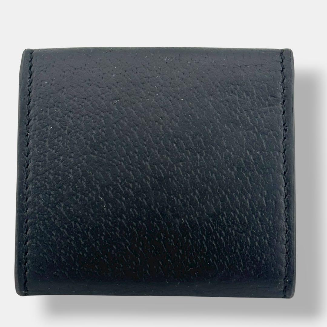 良品 グッチ GGマーモント ケース 473959 レザー ブラック