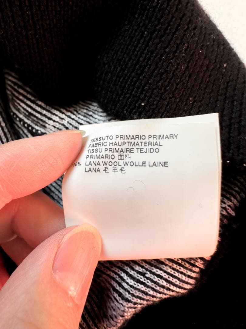 【14AW名作】メゾンマルタンマルジェラ ジャガードウールニット S