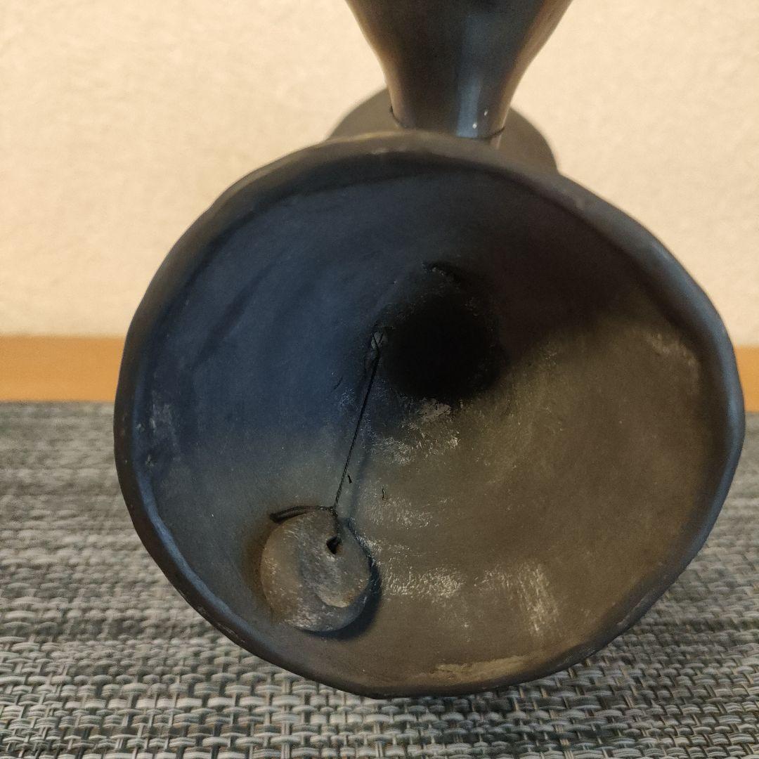 メキシコ　ベル　黒陶　オブジェ　ミッドセンチュリー