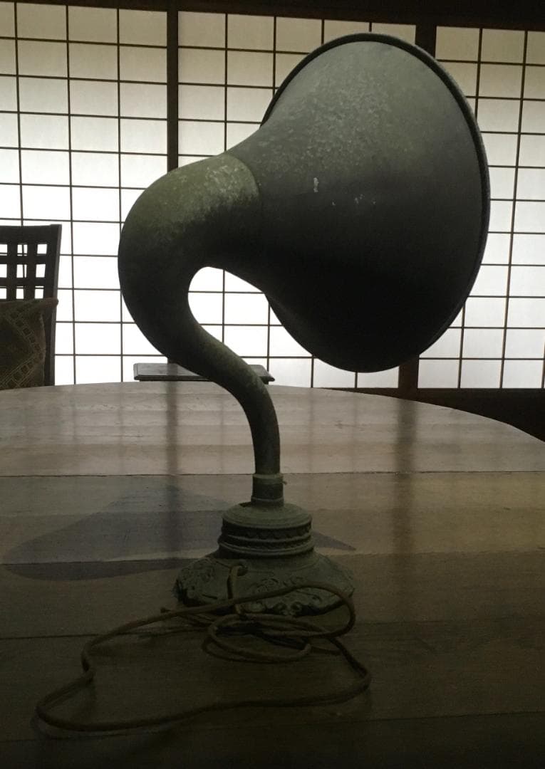 元台座！[ラッパ型・蓄音機用・ホーンスピーカー]／詳細不明