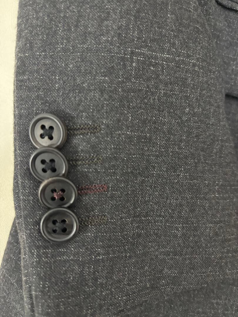 PAUL SMITH ダークグレー スーツ Mサイズ ベスト付き