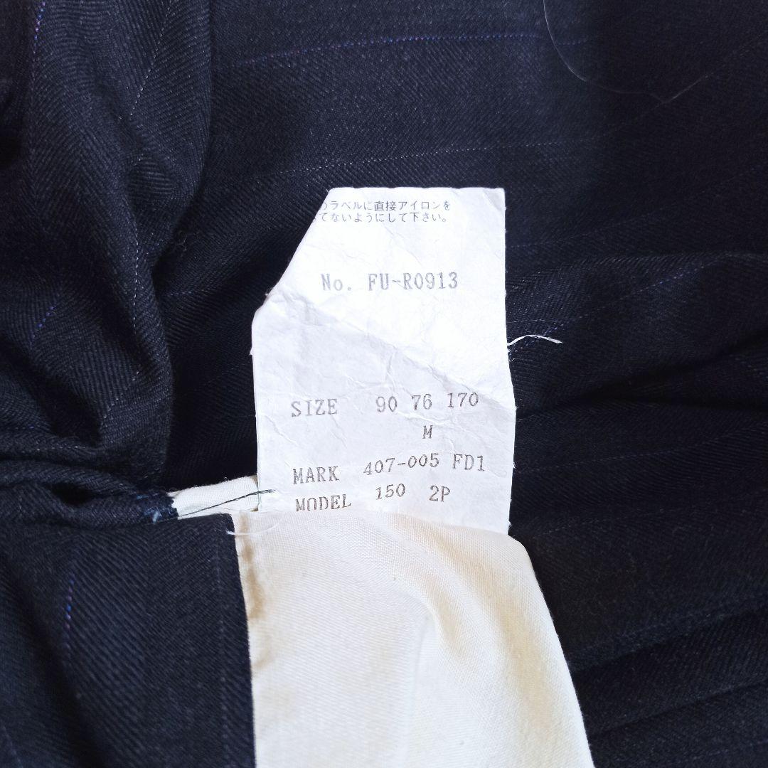 美品 ポールスミス カノニコ スーツ 2B ストライプ チャコールグレー M