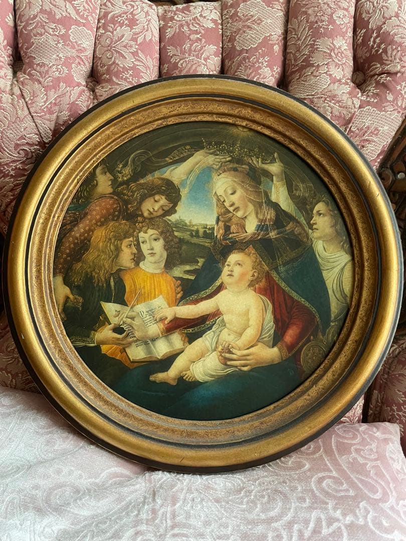 mimi☆アンティーク☆オーバルフレーム絵画