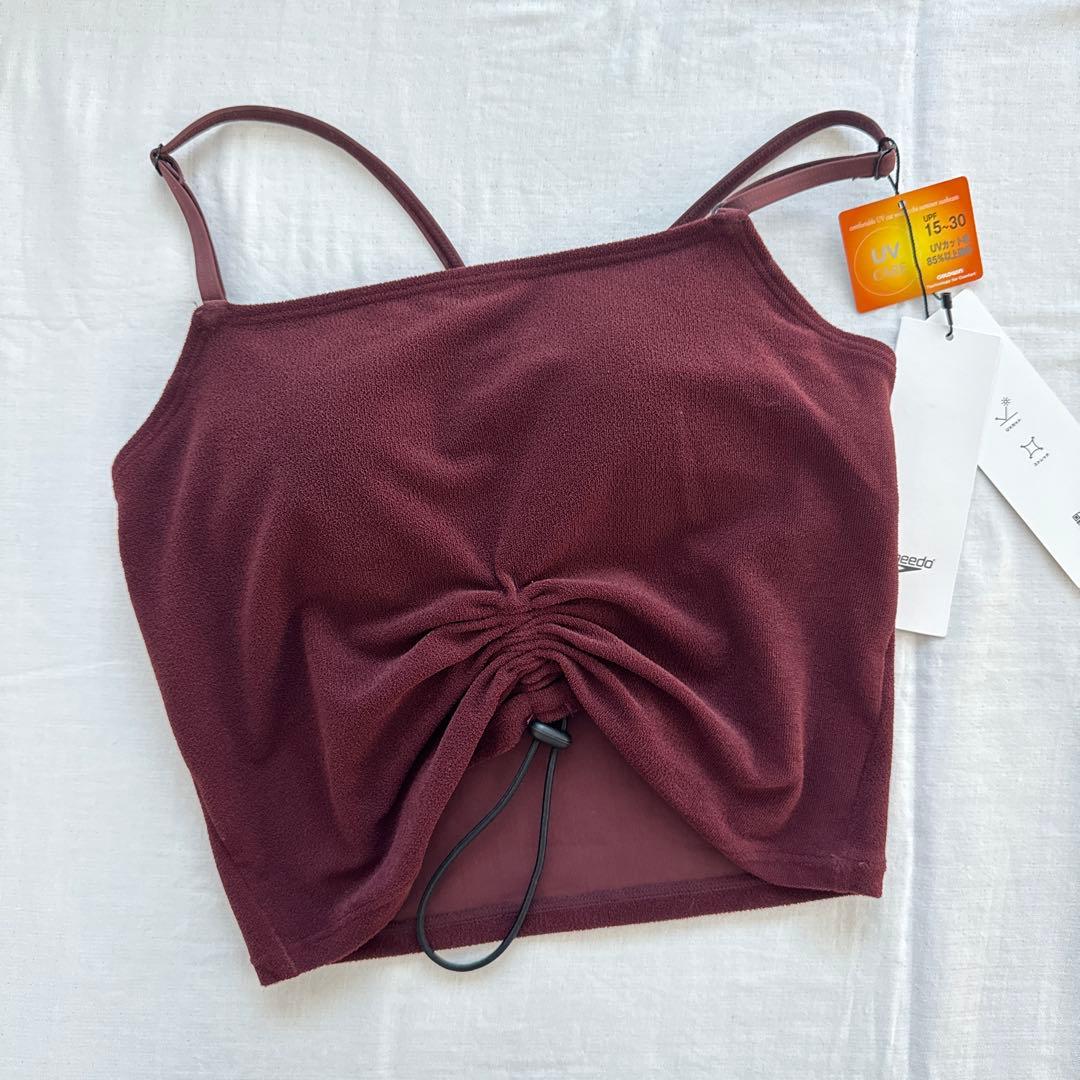 speedo スイムウェア　水着　上下　M トリュフ　ボルドー　UV セパレート