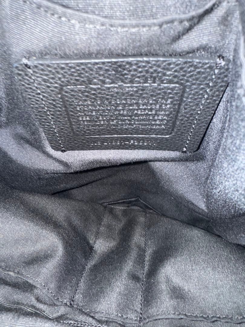 【美品】コーチ　リュック　ハドソン　オールレザー　大容量　F36811 ブラック