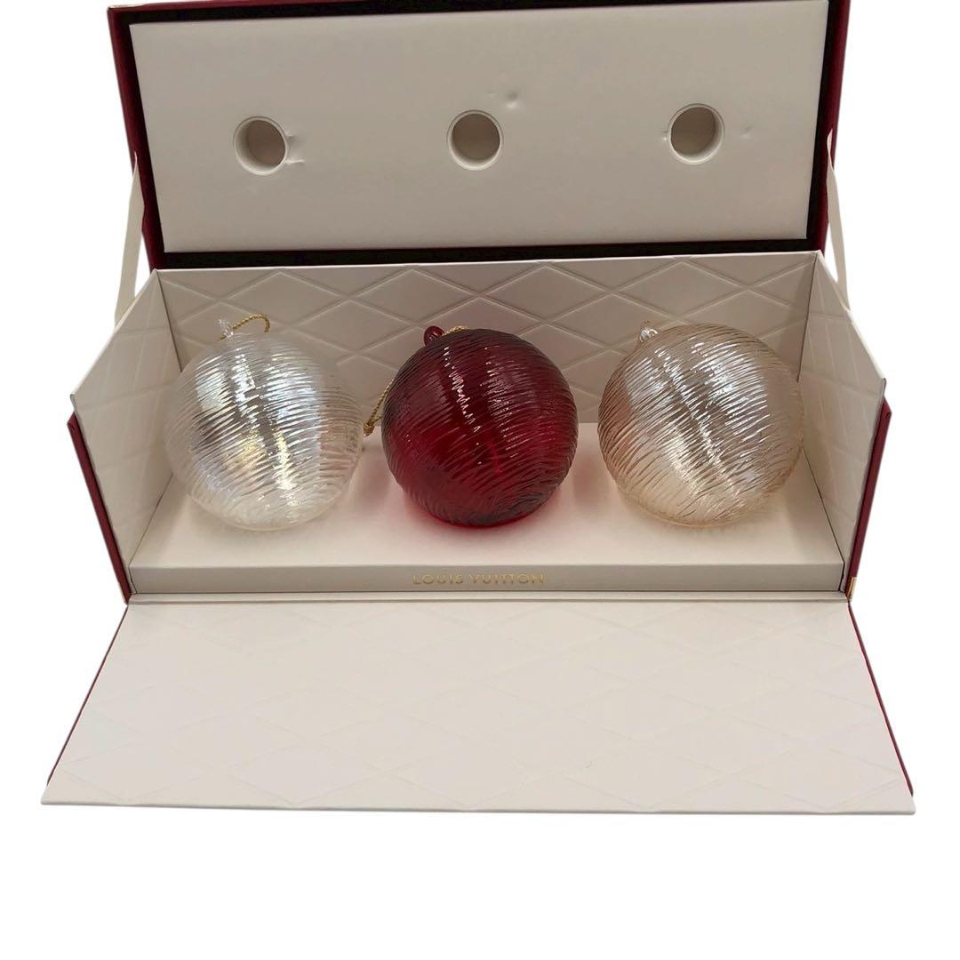 極美品◎非売品◎ルイヴィトン LV クリスマス オーナメント 3個入り