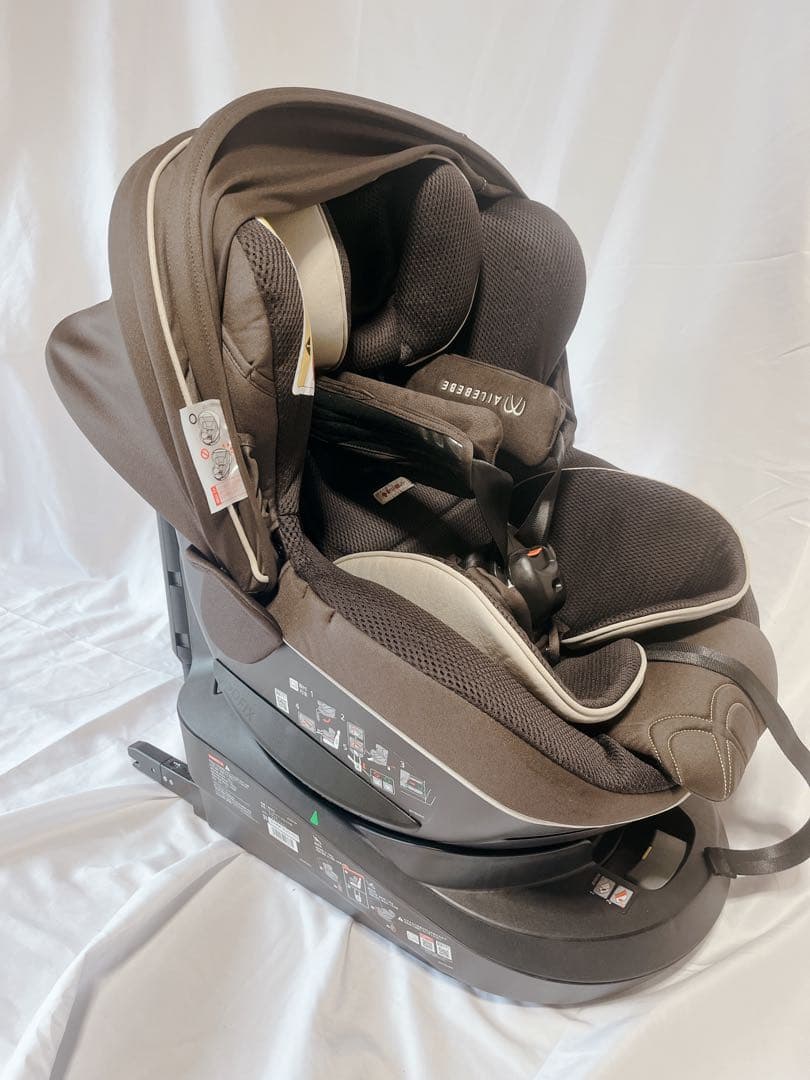 エールベベ クルット5i グランス ISOFIX 回転式 美品