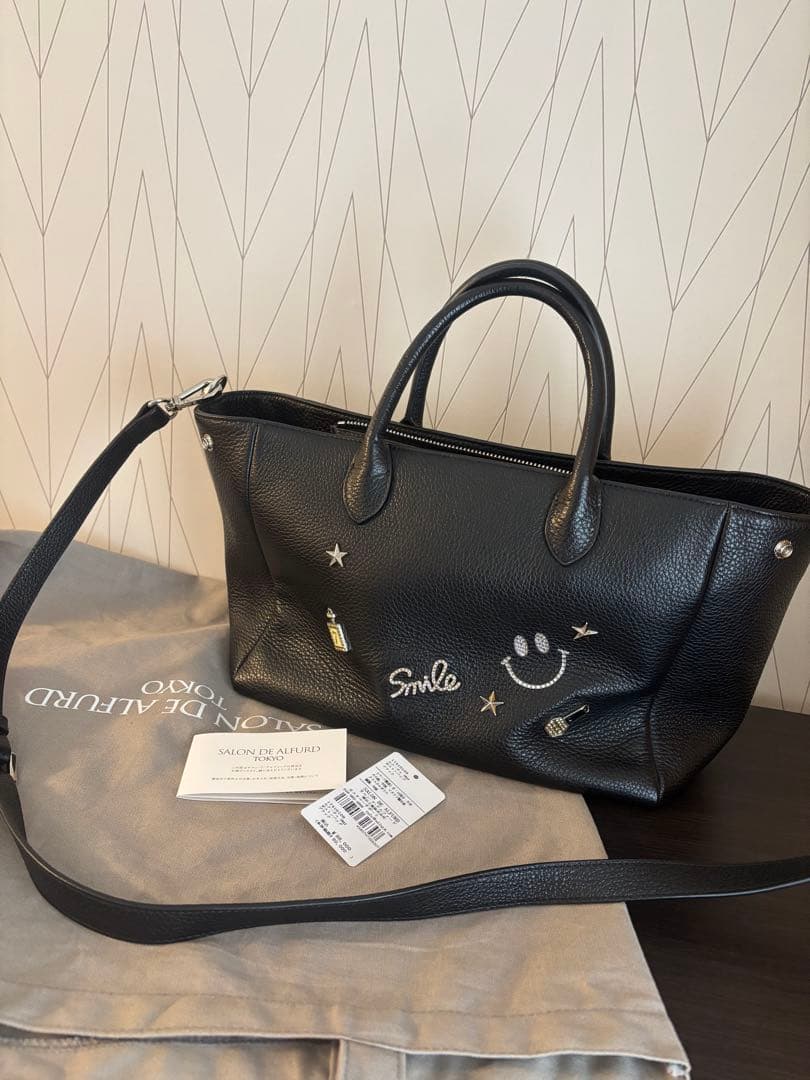 サロンドアルファード　ルクーチェ　スマイル　レザー　ブラック　2way