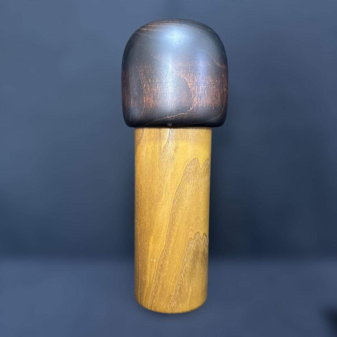 大サイズ 卯三郎 創作こけし ねこやなぎ 31センチ木札付き 箱入り