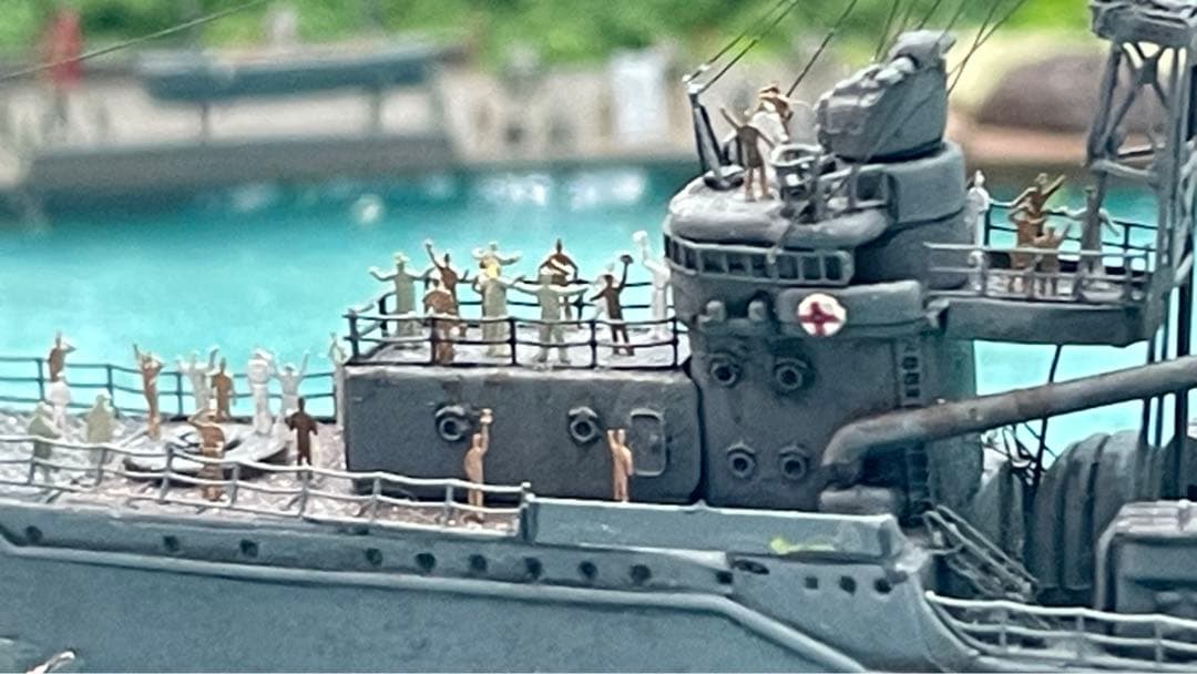 復員船　雪風　ジオラマ