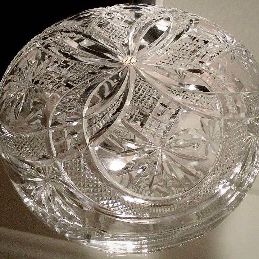 極希少☆美品 オールドバカラ 1890年 クリアクリスタル カット装飾ボウル