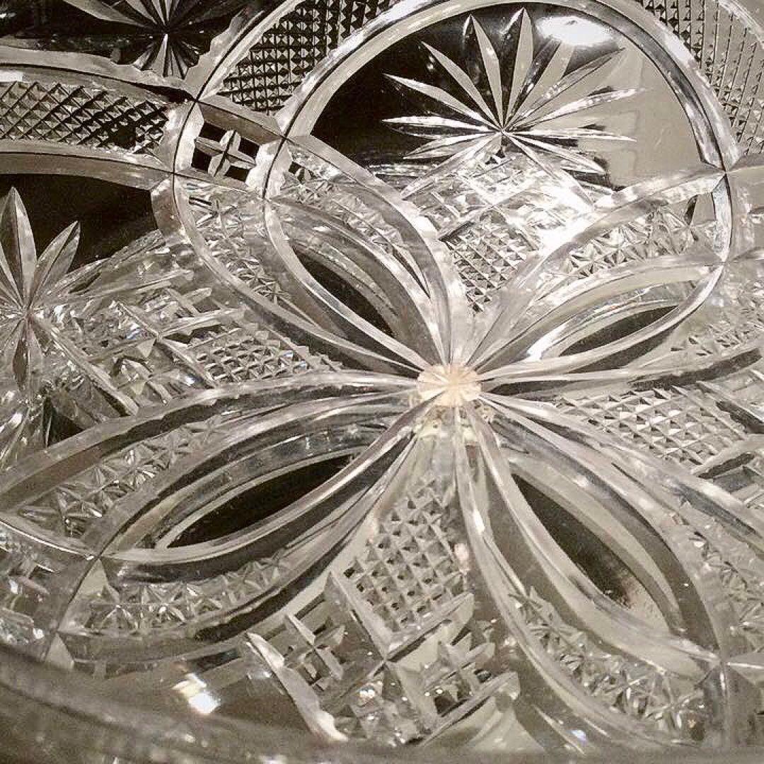 極希少☆美品 オールドバカラ 1890年 クリアクリスタル カット装飾ボウル
