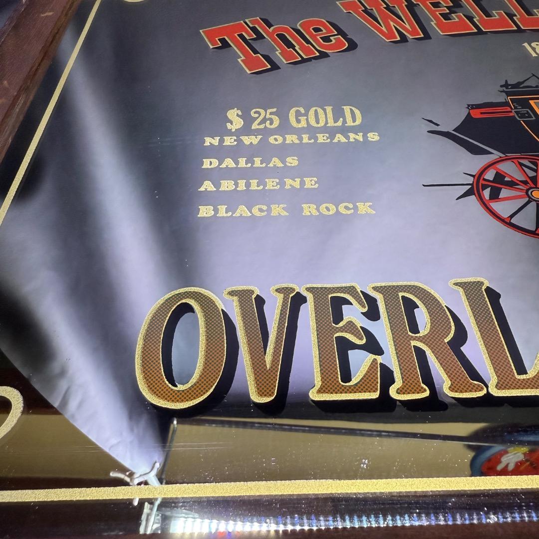 ◉※後右1007 ビンテージ パブミラー The WELLS FARGO社