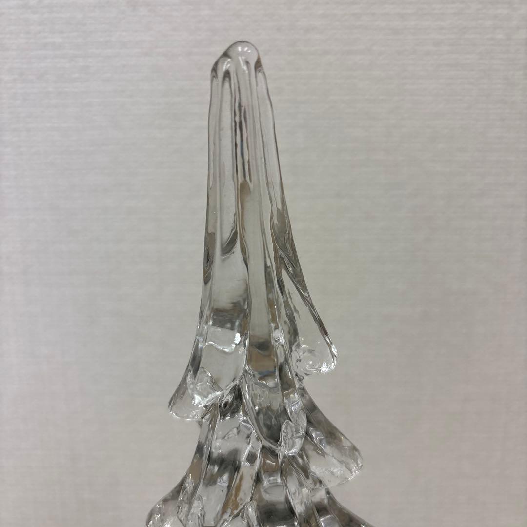 ヴィンテージ クリスタル クリアガラス製　クリスマスツリー