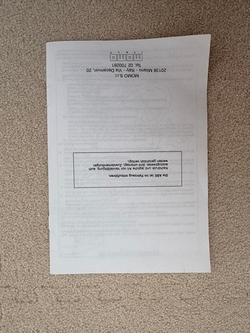 MOMO JET 32φブラックレザー ステアリング