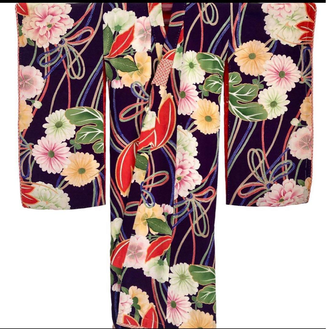 アンティーク　大正時代　女の子　子供着物　被布セット　NO38