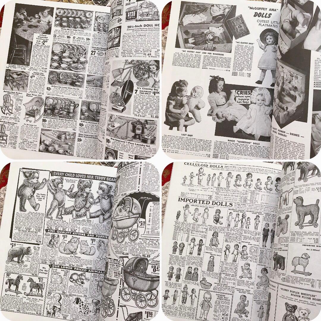 アンティークおもちゃ 復刻カタログ ビスクドール テディベア♡ジャンクジャーナル