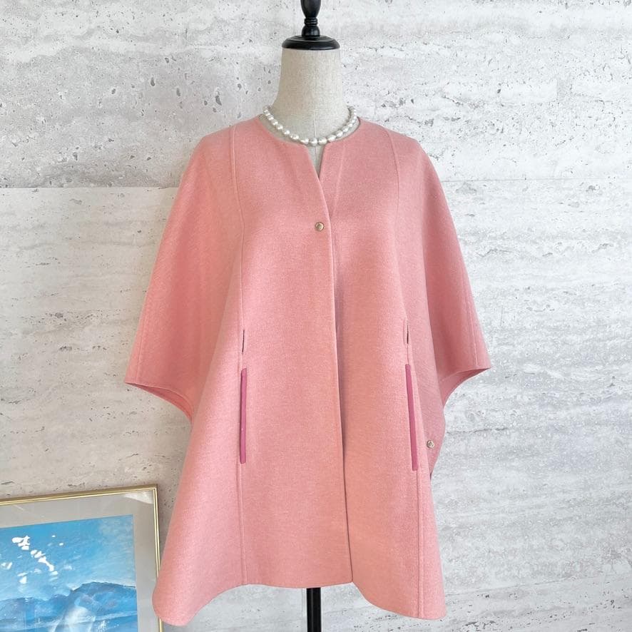 レア品★LOROPIANA★カシミヤ★ダブルフェイス★ケープ★コート