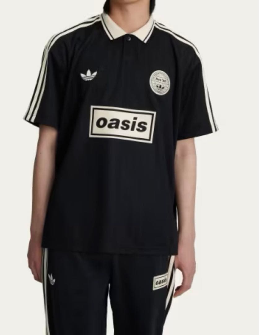 adidas oasis ポロシャツ ブラック