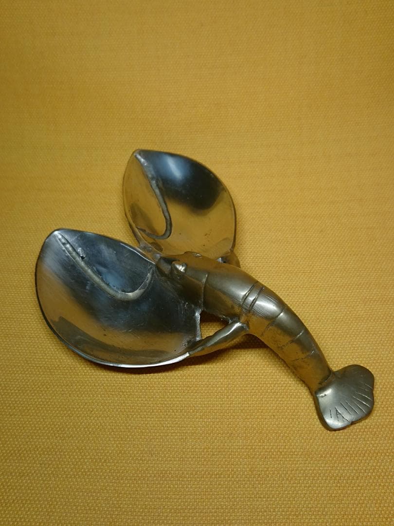 ビンテージ　ザリガニ　銅製　トレー　置物　インテリア　工芸品　美術品　A1290