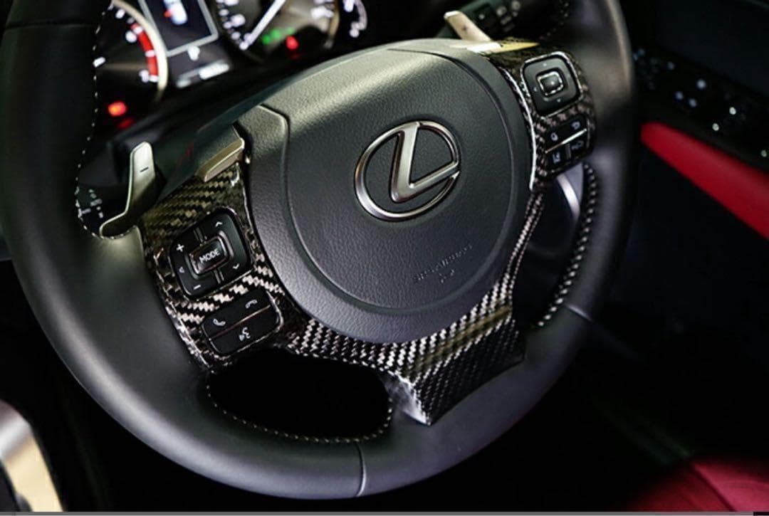 AXISPARTSレクサス IS RC NX CT カーボン ステアリングカバー