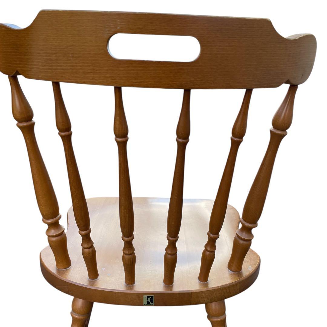 ダイニングチェア 飛騨産業 キツツキ マーク イス チェア アンティーク