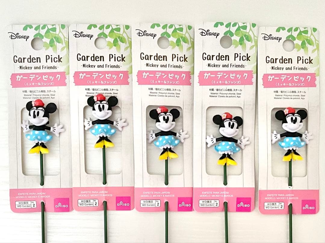 ❤️【ダイソー】新品 ディズニー ガーデンピック ミッキー&フレンズ 23本セット