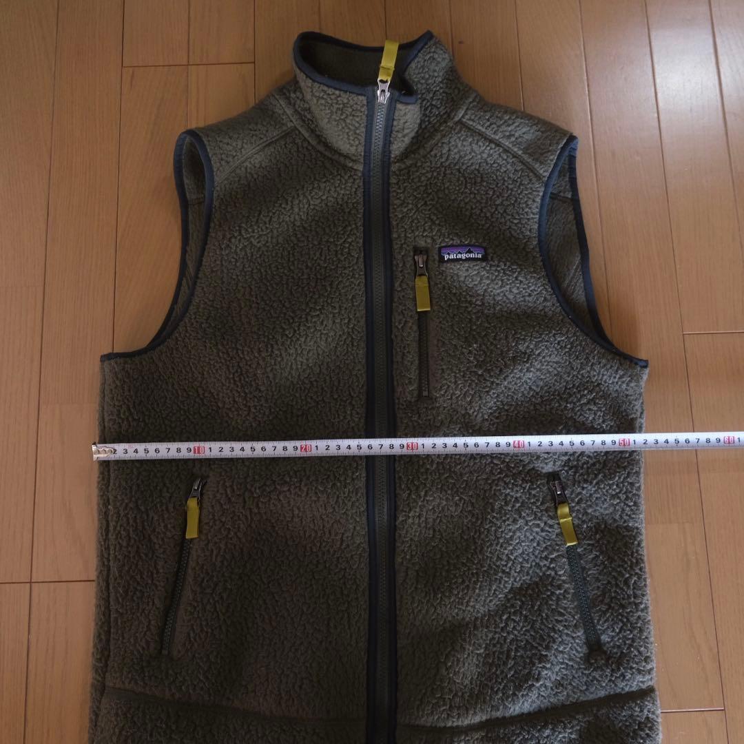 Patagonia フリースベスト レトロパイルベストM グリーン