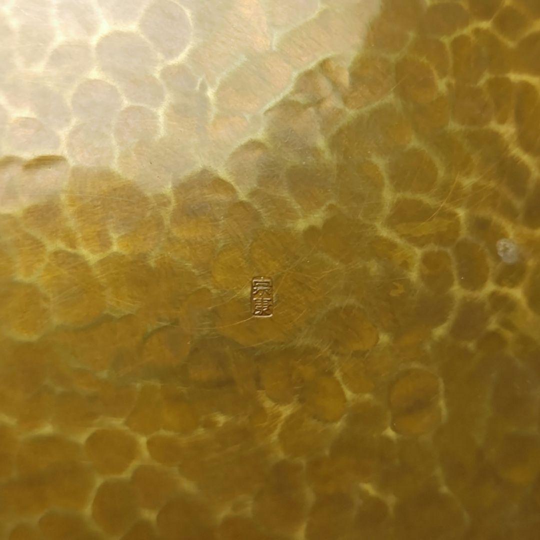 イ550 建水『唐銅風炉師　黒瀬宗康』『鵬雲斎好　モール　累坐建水　共箱』茶道具