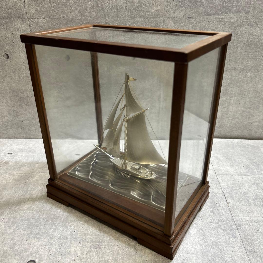 関工芸 銀製船置物 ヨット 帆船 SILVER960 刻印あり