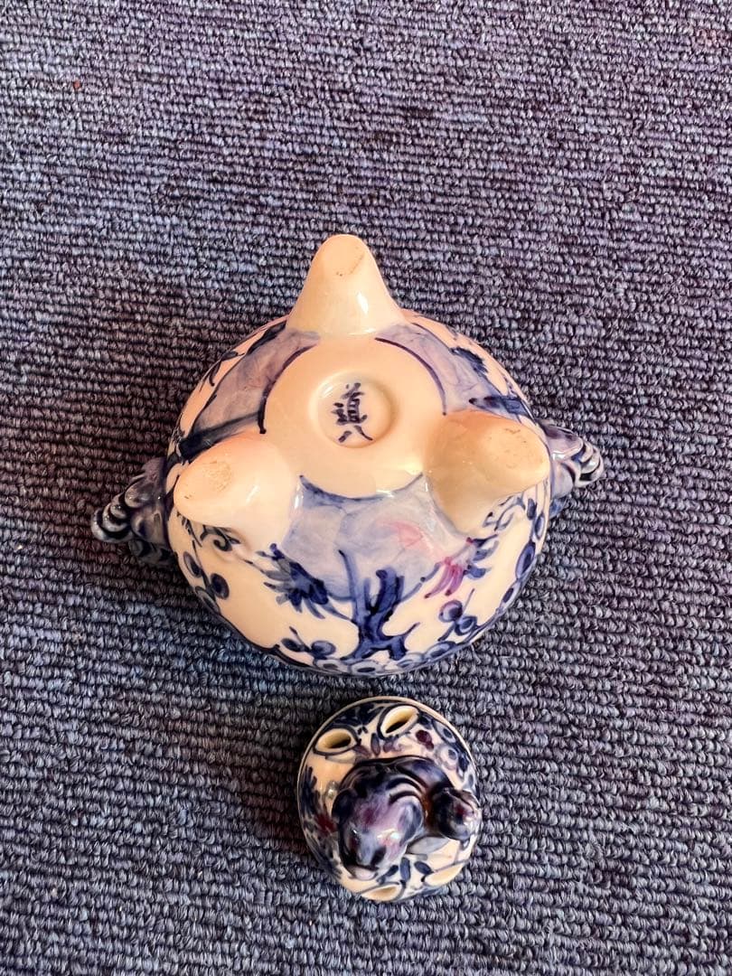 982 中国　骨董　道八　獅子香炉