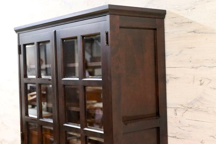 GMFK632○北海道民芸家具 本棚 本箱 キャビネット 飾り棚 食器棚 水屋