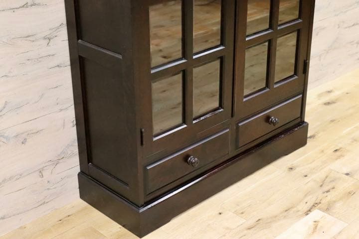 GMFK632○北海道民芸家具 本棚 本箱 キャビネット 飾り棚 食器棚 水屋