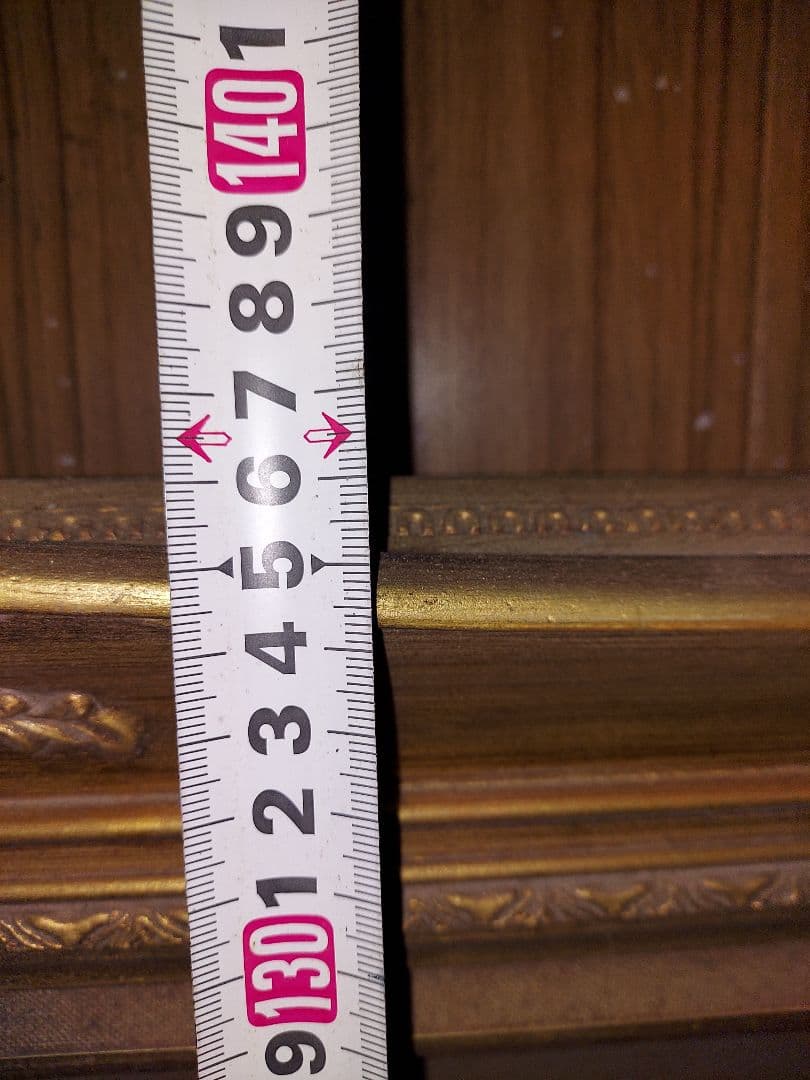 アンティーク額/大型/風合いあり