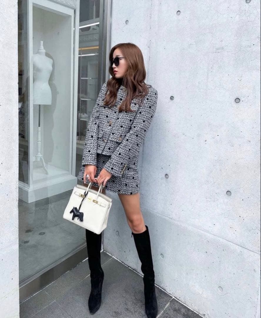 sheller ドットツイードジャケット シェリエ 即日発送★