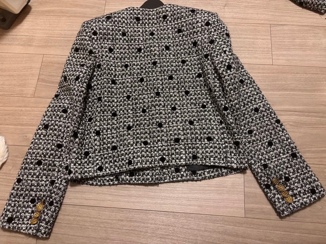 sheller ドットツイードジャケット シェリエ 即日発送★