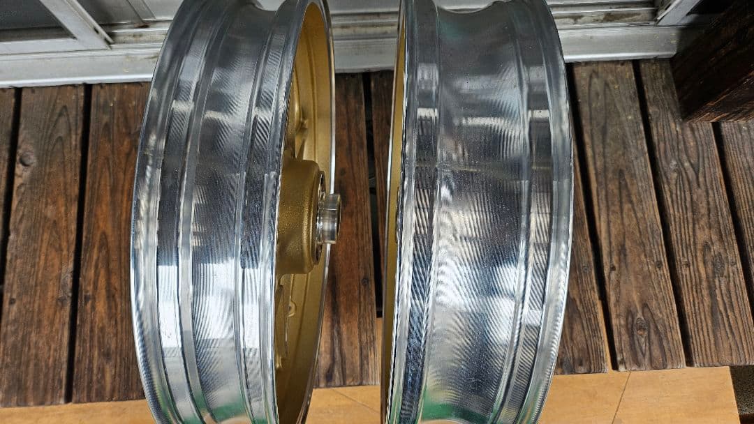 安値 ゼファー1100前後セット　セブンスターキャストホイール 新品未使用