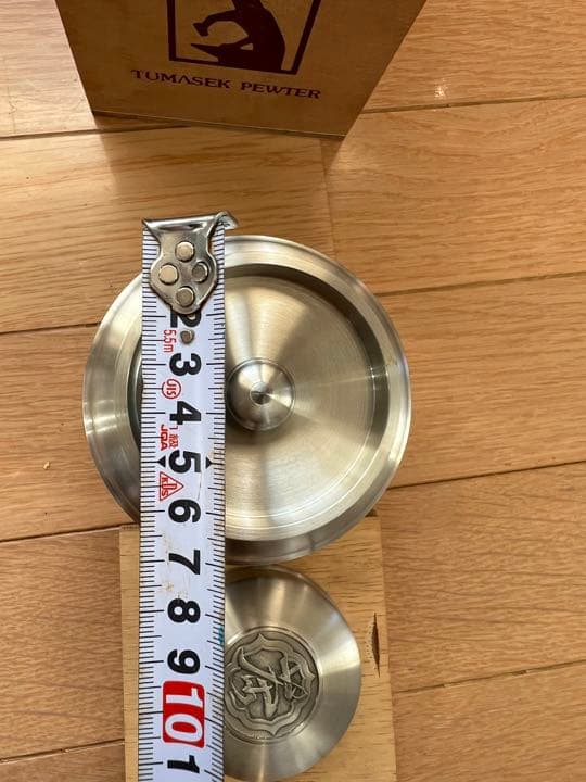 未使用品  Selangor pewter 茶筒　錫　ピューター