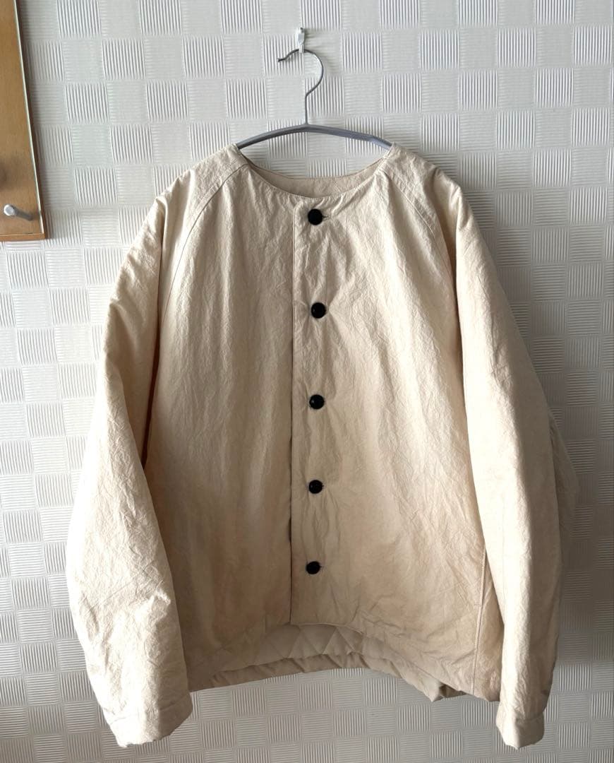 お値下げ　かぐれ　中綿Quilted short coat アイボリー　未使用品