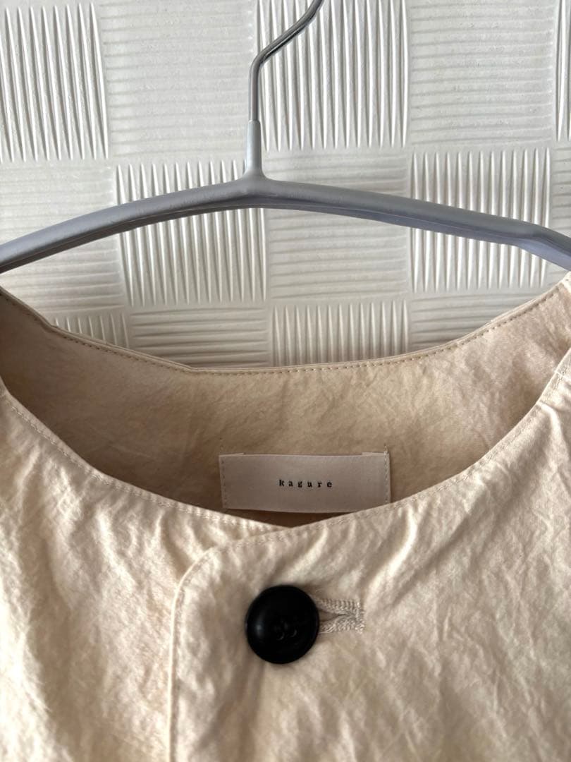 お値下げ　かぐれ　中綿Quilted short coat アイボリー　未使用品