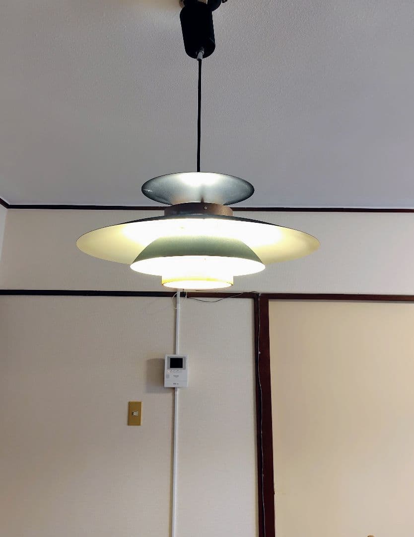 ルイス・ポールセン風　3層シェード吊り下げ式照明