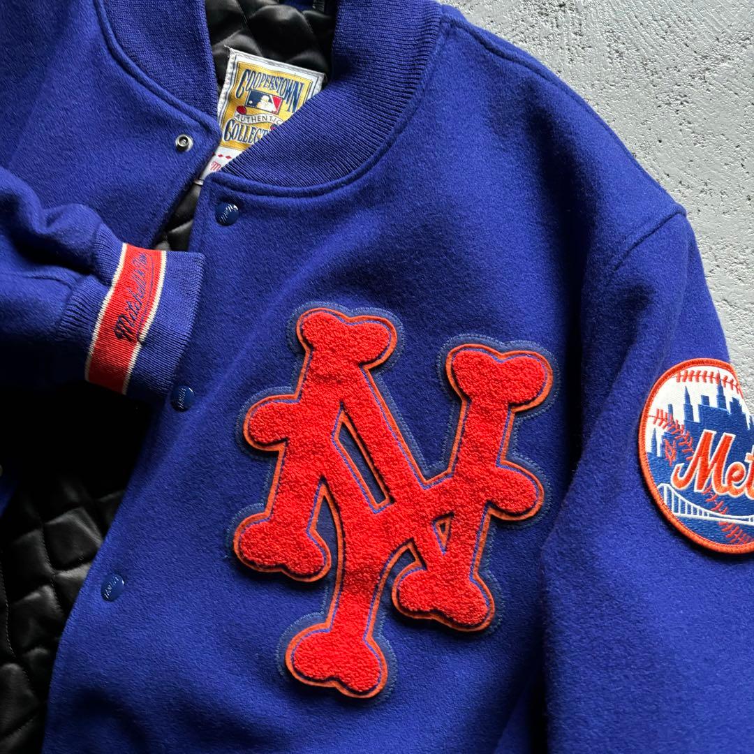 アメ製 New York Mets Wool Varsity Jacket