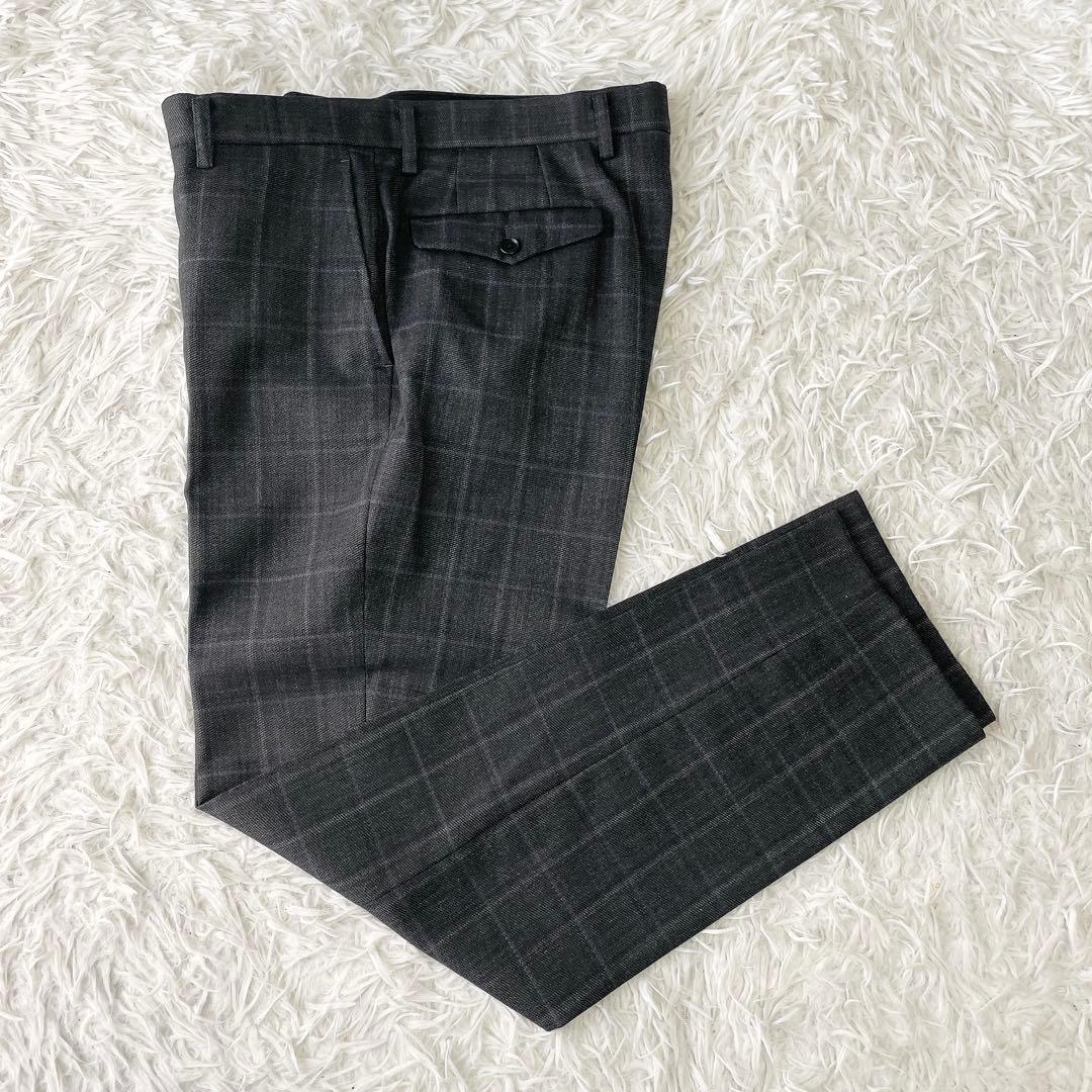 3ピース✨ORIHICA オリヒカ セットアップスーツ グレー系 チェック A5