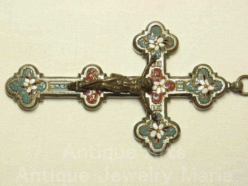 c1555イタリア マイクロモザイクタイル クロス《大型サイズ（S）》