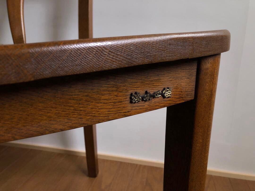 飛騨家具 浜本工芸 アームチェア② 肘掛け 安楽椅子 楢無垢材 古民家 民藝家具