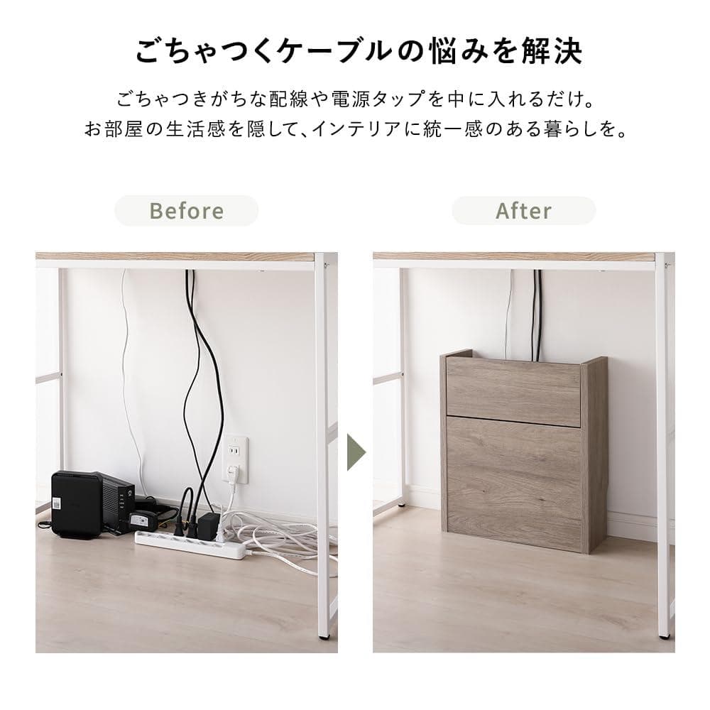☆ごちゃつくケーブルの悩みを解決　ルーター　ケーブル収納