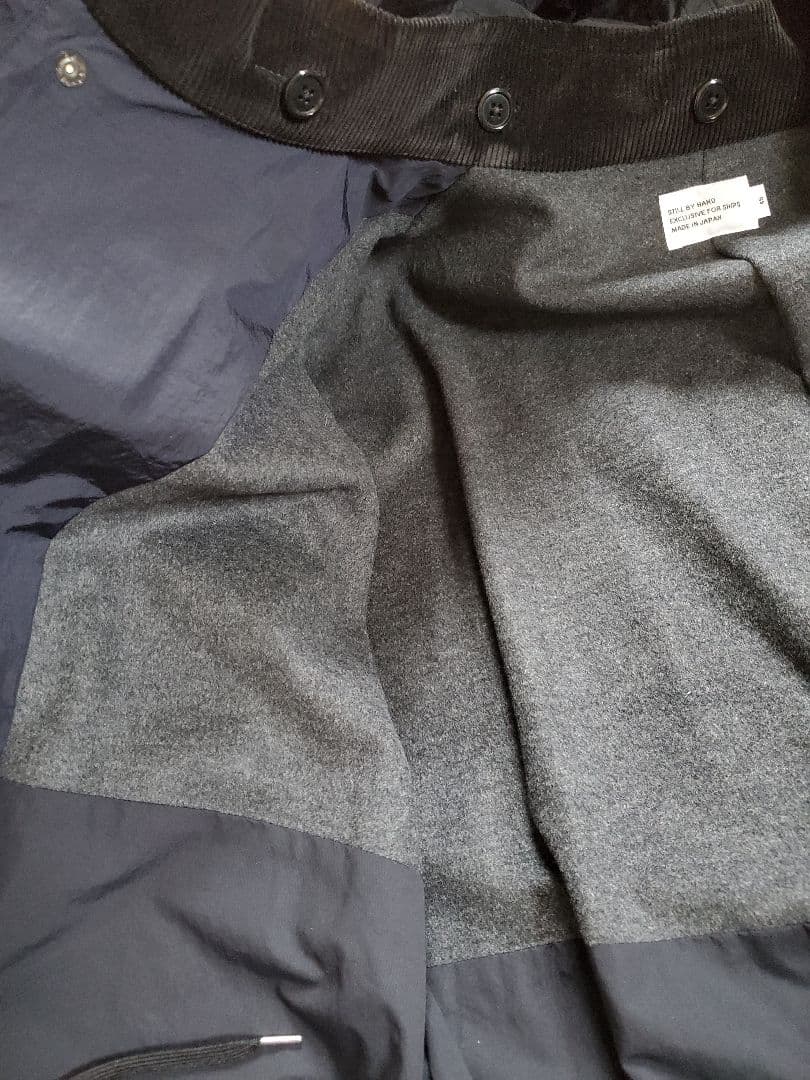 【別注】STILL BY HANDフード付きM65コート46ネイビー