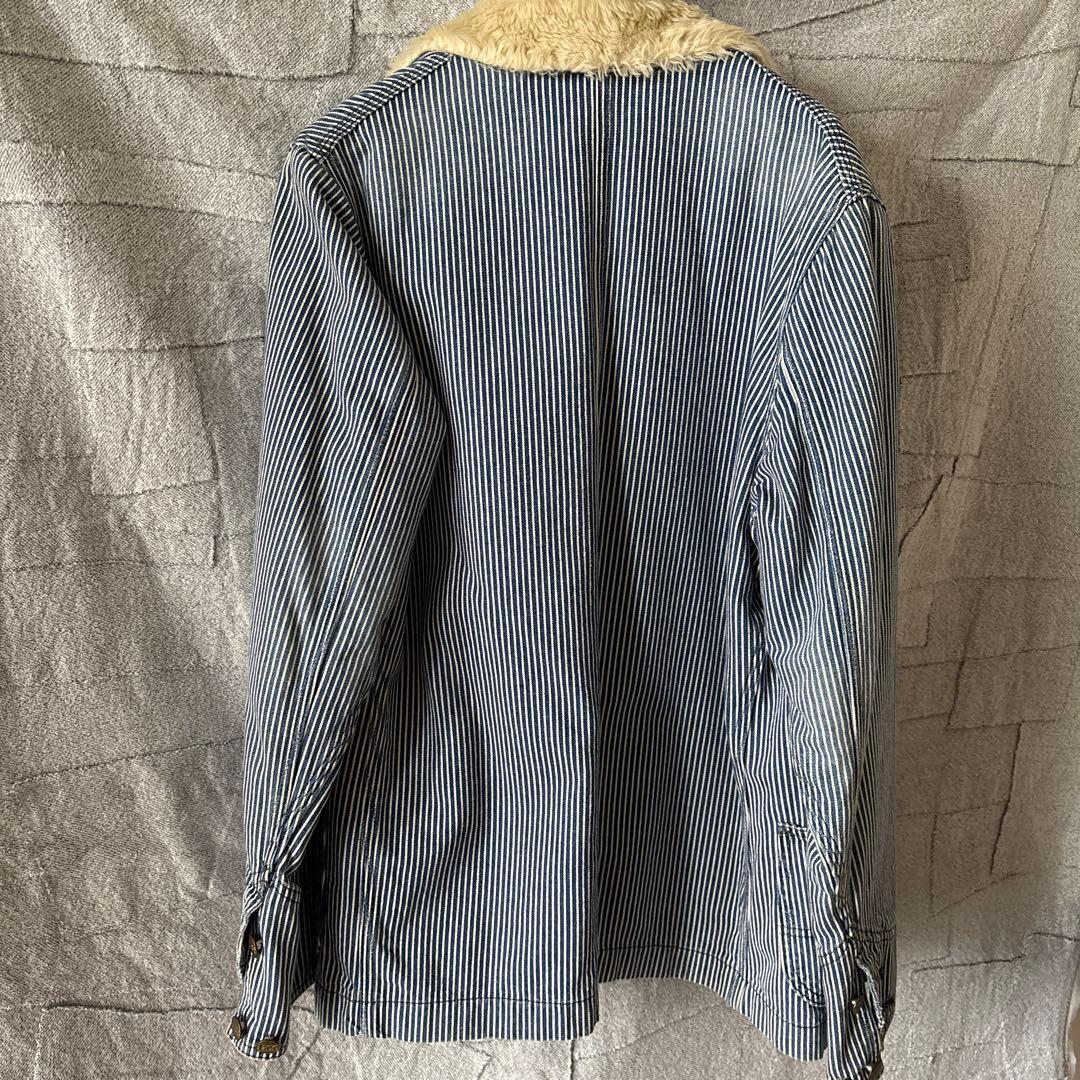 Lee ヒッコリーストライプ ボアジャケット